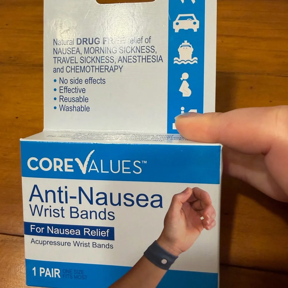 Anti-Nausea Wrist Bands - 1 Pair